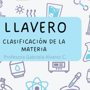 Llavero de estudio - Clasificación de la materia