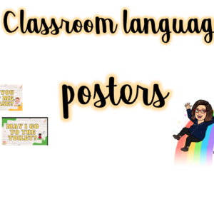 CLassroom language posters