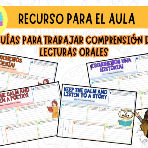 GUÍA PARA TRABAJAR COMPRENSIÓN DE LECTURA ORALES