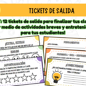 SET DE TICKETS DE SALIDA