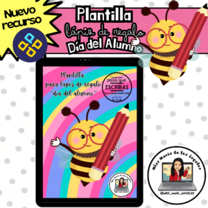 Etiqueta digital para el día del alumno