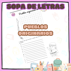 Sopa de letras "Pueblos originarios de Chile"