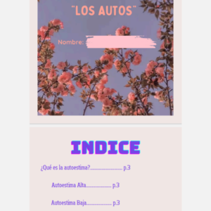 Cuadernillo de autoestima para adolescentes