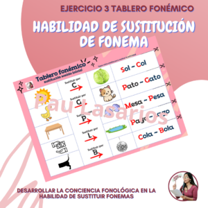 Tablero fonemico: Sustitución