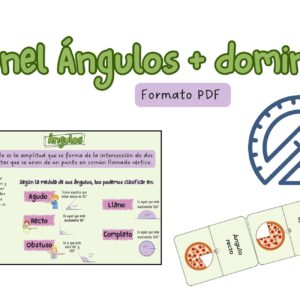 Panel / póster los ángulos + dominó
