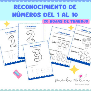 Reconocimiento de números del 1 al 10