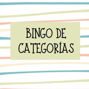 Bingo de categorías