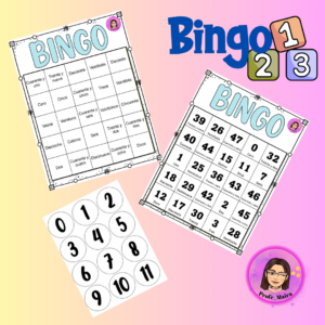 Bingo de números en palabras