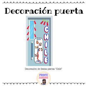 Decoración puerta "Chile"