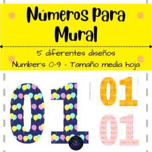 Posters de los números para Murales de Clase - para decorar el salón