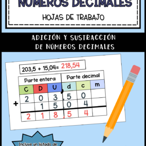 Adición y sustracción de números decimales