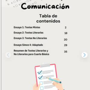 Ensayos SIMCE lenguaje, cuarto básico