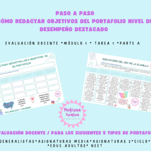 Consejos para redactar objetivos de portafolio nivel destacado(5 tipos de portafolios)