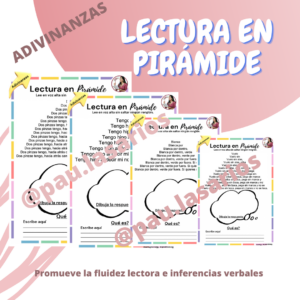 Lectura en pirámide (4 actividades)