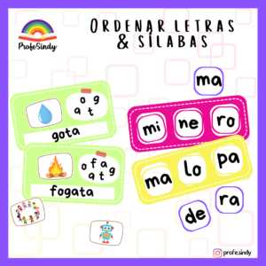 ordena letras y sílabas
