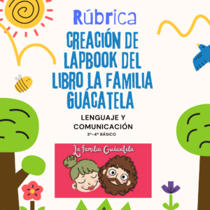 Rúbrica para evaluar lapbook del libro "La familia Guácatela"