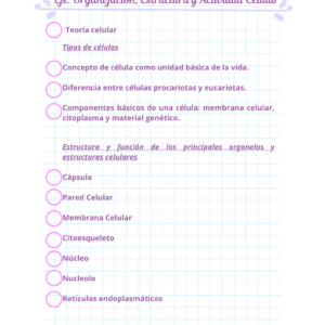 Checklist Paes de ciencias Regular 2025 - admisión 2026