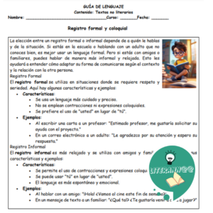 Guía registros del habla