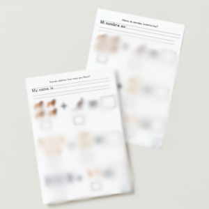 Ficha Adición, Sumas, Beginner addition