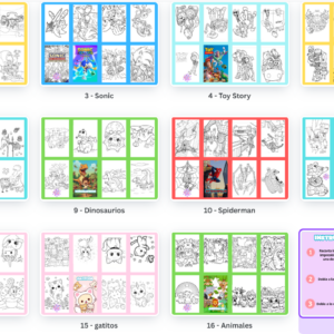 Mini libros para colorear