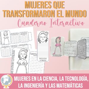 Mes internacional de la mujer Cuaderno interactivo Mujeres en STEM