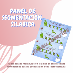 Panel segmentación silábica