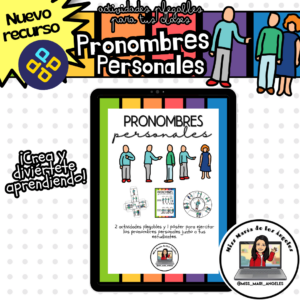 Pronombres Personales: Plegables y Póster Educativo