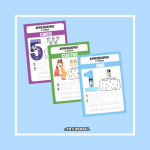 Aprendamos los números con Bluey (1-10)