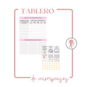 Tablero de recompensas para niñas