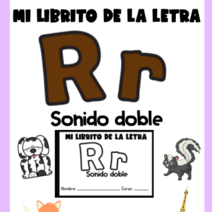 Mini librito de la letra R (sonido doble)