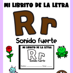 Mini librito de la letra R (sonido fuerte)