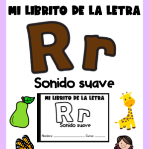 Mini librito de la letra R (sonido suave)