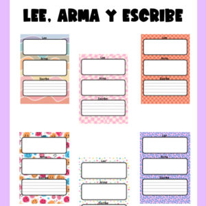 Lee, arma y escribe