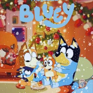 Libro para colorear Bluey Navidad