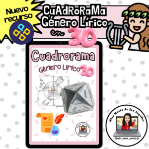Cuadrorama del género lírico en 3D: Explora la poesía de forma innovadora.