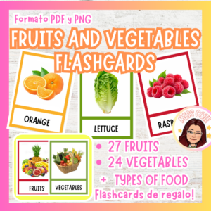 Flashcards Fruits and Vegetables
