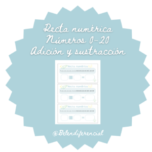 Recta numérica 0-20 - Sumar y restar