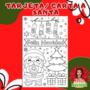 Tarjeta carta a Santa