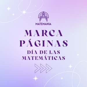 Marcapáginas - Día de las Matemáticas