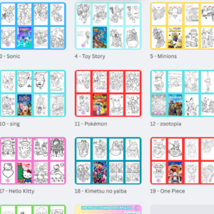 24 Minilibros para colorear