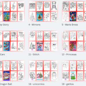 20 Minilibros navideños para colorear