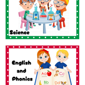 Daily routine activities for PreK and K