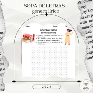 Sopa de letras: género lírico
