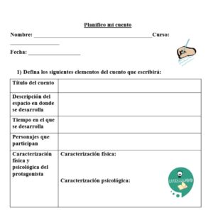 Planificación escritura cuento