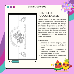 Cintillos coloreables felices vacaciones