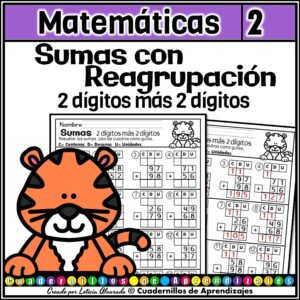 Sumas con Reagrupación 2 dígitos más 2 dígitos