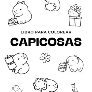 Pack de 3 libros para colorear: Capicosas, Michis y Dinoaventuras