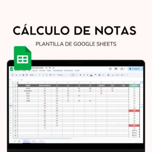 PLANTILLA CÁLCULO DE NOTAS 📚| Google Sheets
