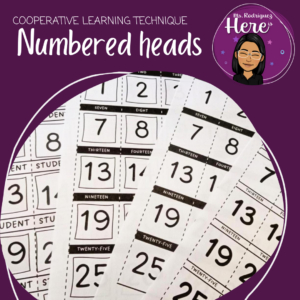 Collaborative learning technique: Numbered Heads Together