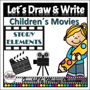 Draw and Write Movie Story Elements English Inglés GRATIS